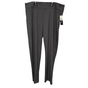 Briggs Slimming Comfort Waistband Dress Gray Grey Pants Size 12 Petite